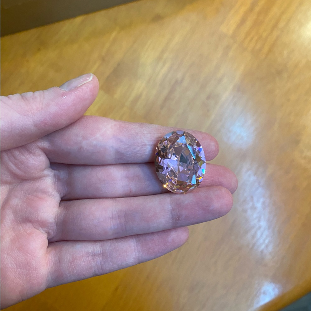 Giant Pink Cubic Zirconia